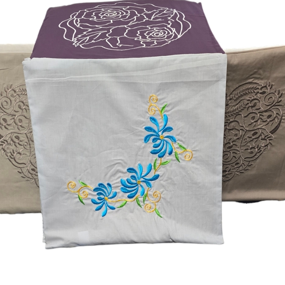 Cushion cover light grey silcer color 14x14